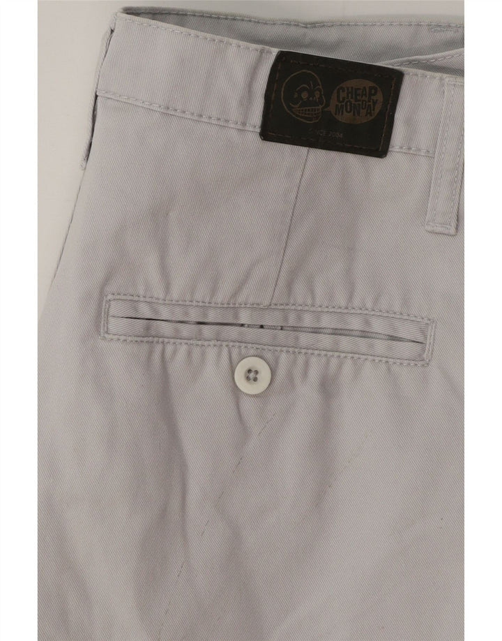 CHEAP MONDAY Pantaloni scurți chino pentru bărbați W30 Medium Gri