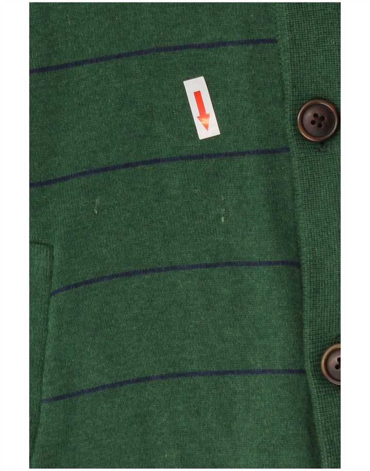 Pulover cardigan pentru bărbați Tommy Hilfiger, bumbac cu dungi verzi medii