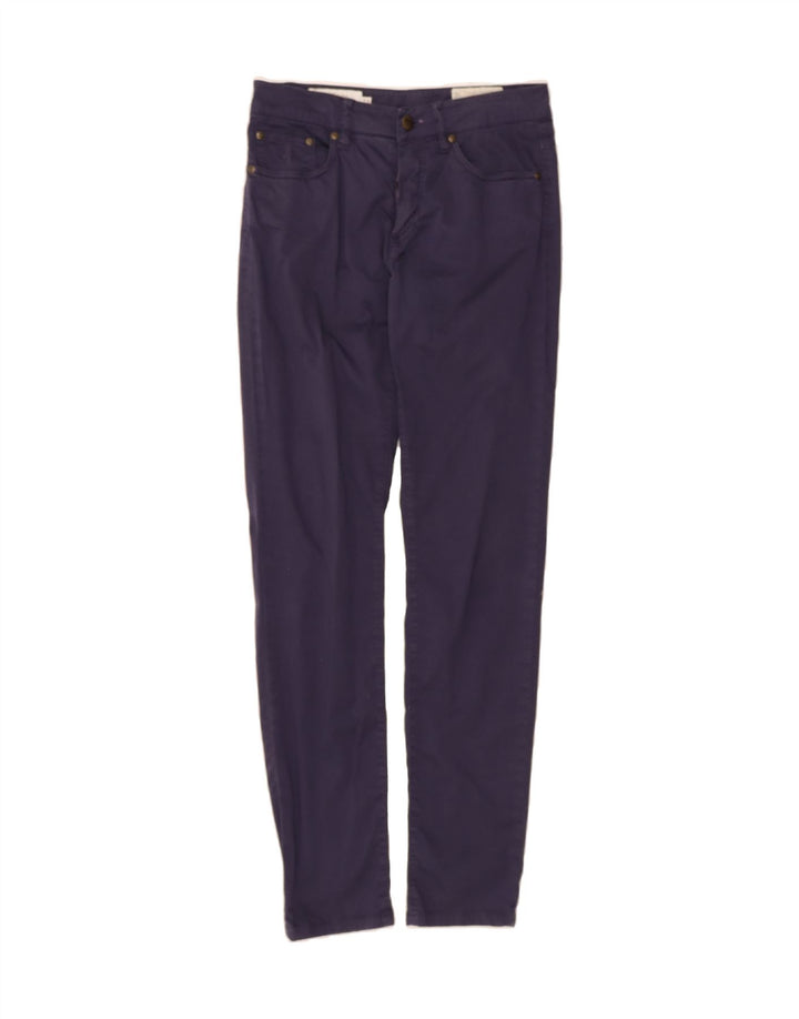 MARLBORO CLASSICS Womens Slim Casual Trousers W26 L30 Navy Blue Vintage Marlboro Classics and Second-Hand Marlboro Classics from Messina Hembry 
