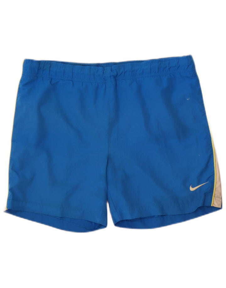 Pantaloni scurți de înot Nike pentru bărbați, albastru mediu, poliester color bloc