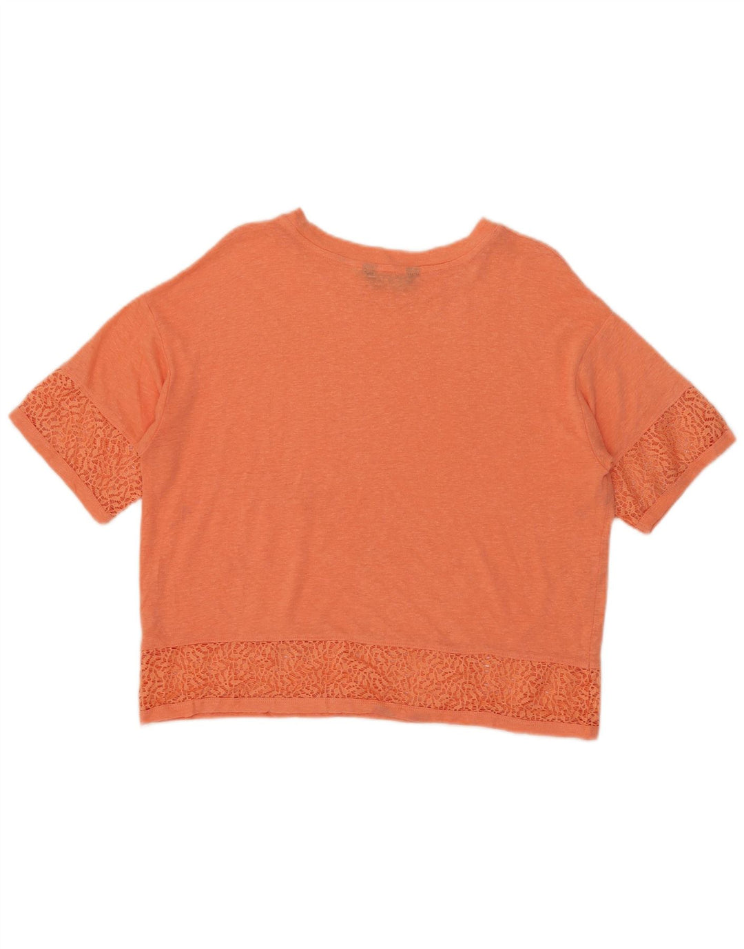 Marks & Spencer pentru femei Crop Tricou supradimensionat Top UK 10 Small Orange