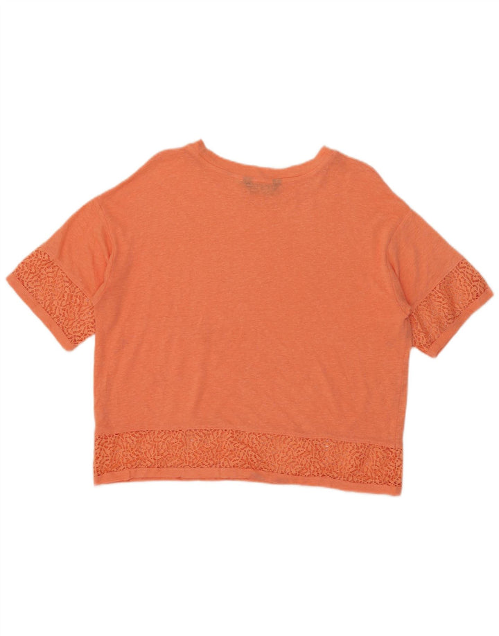 Marks & Spencer pentru femei Crop Tricou supradimensionat Top UK 10 Small Orange