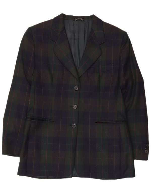 Jachetă Blazer Vintage pentru femei cu 3 nasturi UK 14 Medium, multicoloră
