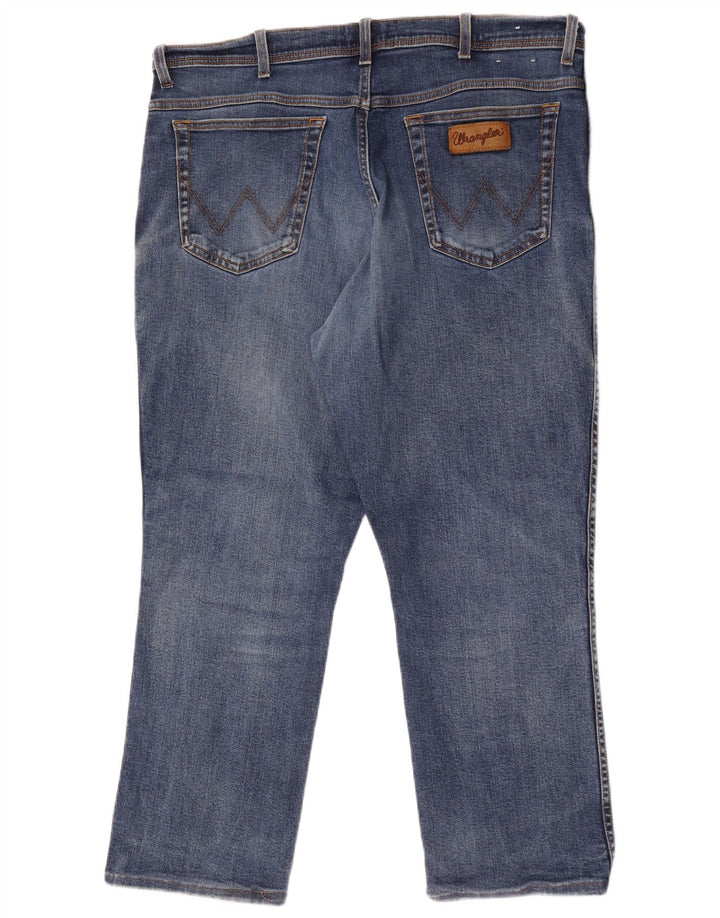 Blugi drepte pentru bărbați Wrangler Texas W40 L27 Bumbac albastru
