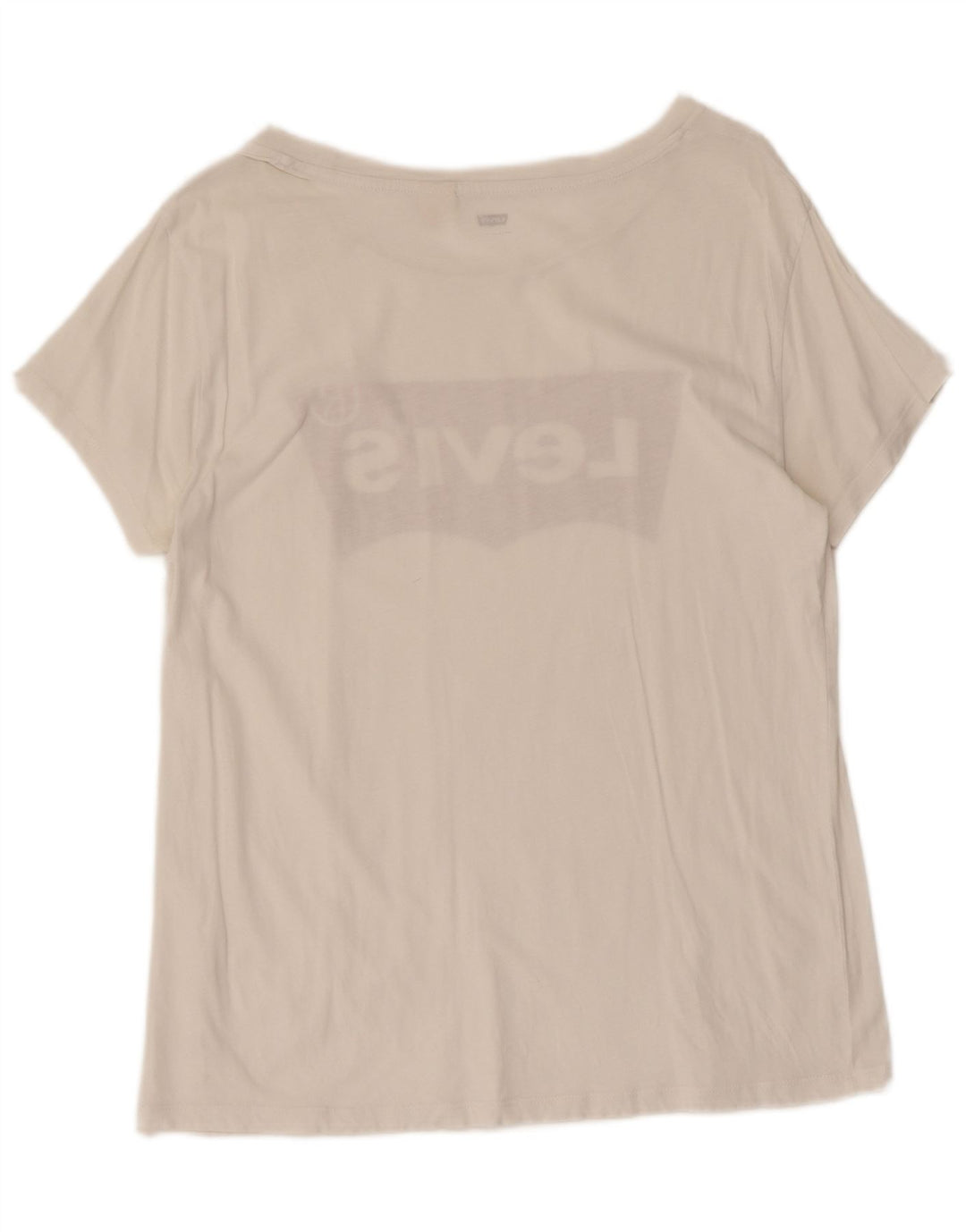 LEVI'S Womens Graphic T-Shirt Top UK 14 Large White