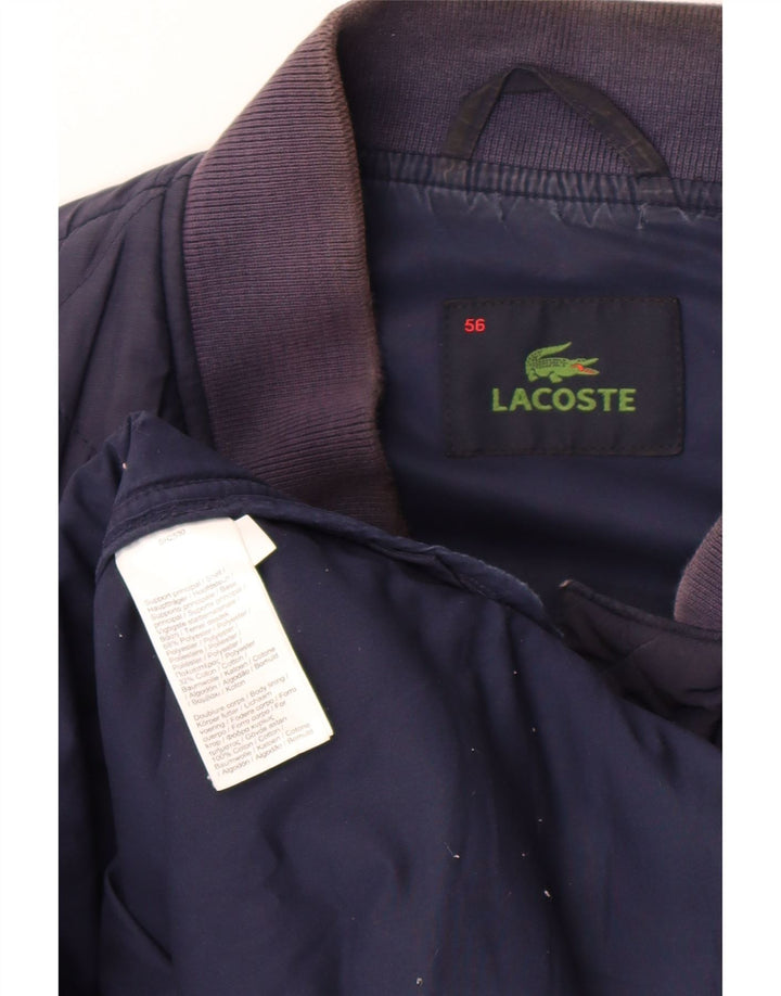 Jachetă matlasată Lacoste pentru bărbați IT 56 3XL poliester bleumarin