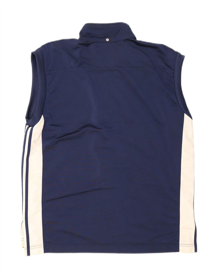 Jachetă de trening fără mâneci Adidas pentru bărbați UK 40/42 Medium Bleumarin