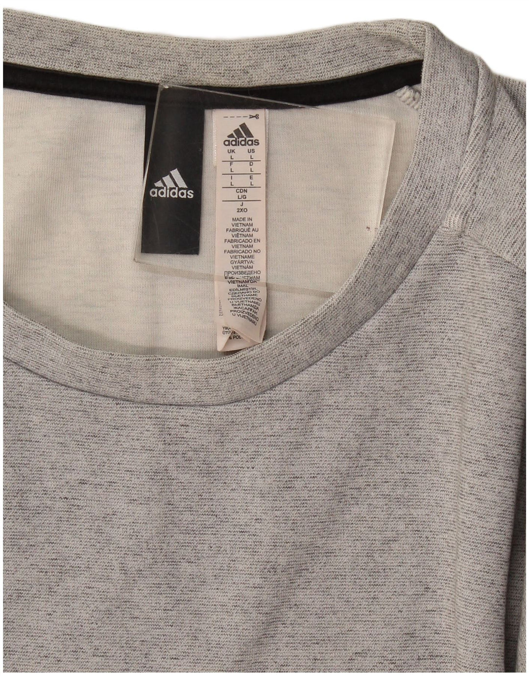 Hanorac pentru bărbați Adidas Jumper mare, gri, bumbac
