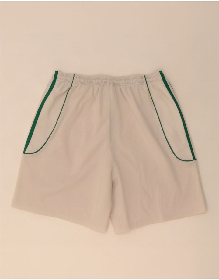 Pantaloni scurți sport pentru bărbați Adidas Climalite, poliester alb mediu