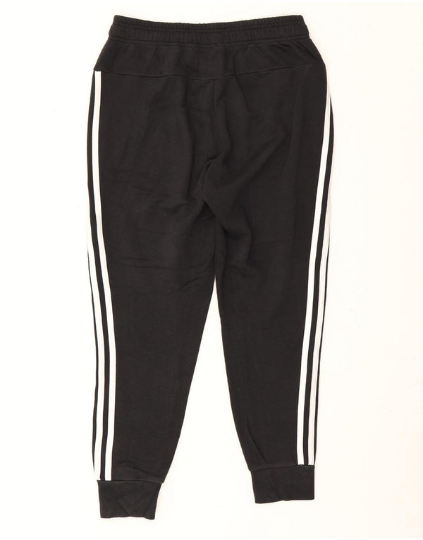 ADIDAS Womens Tracksuit Trousers Joggers UK 8/10 Small Black Cotton