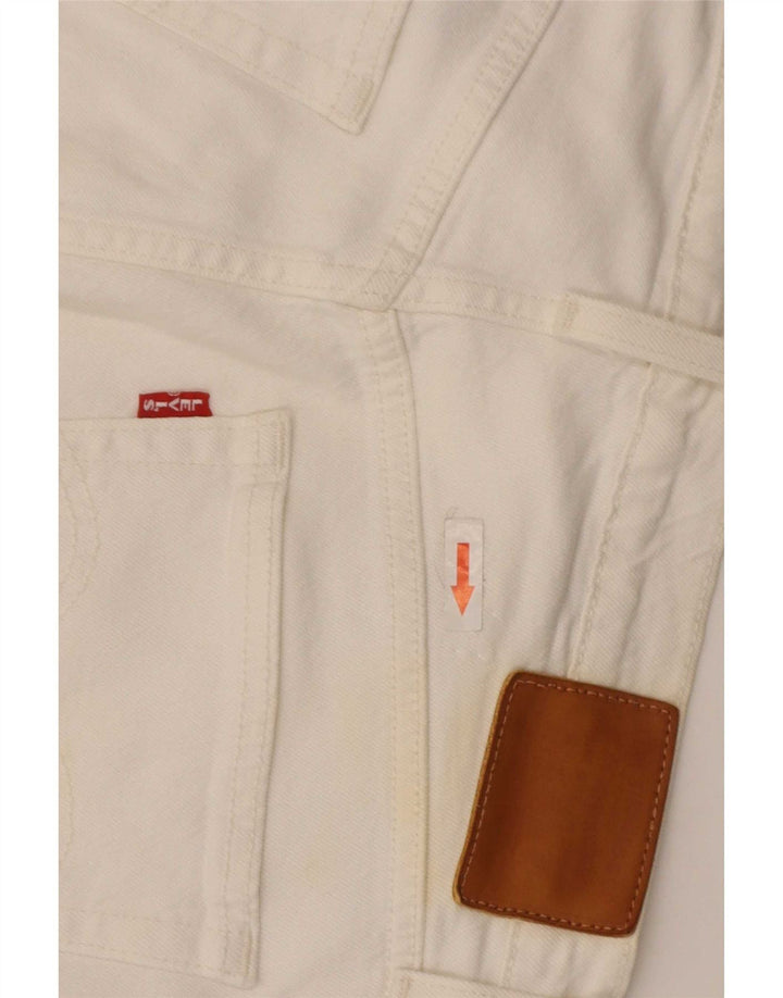 Blugi drepti pentru bărbați Levi's W29 L28 Bumbac alb
