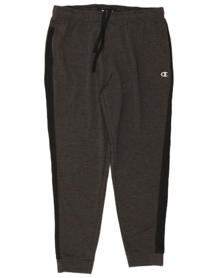 Pantaloni de trening pentru bărbați CHAMPION Pantaloni de jogging XL Gri poliester color bloc