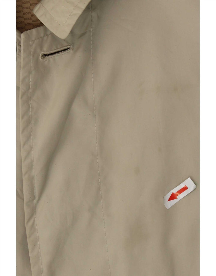 Trench pentru bărbați Hugo Boss EU 52 XL poliamidă bej