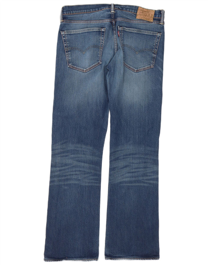Blugi pentru bărbați Levi's 521 Bootcut W36 L32 Bumbac albastru
