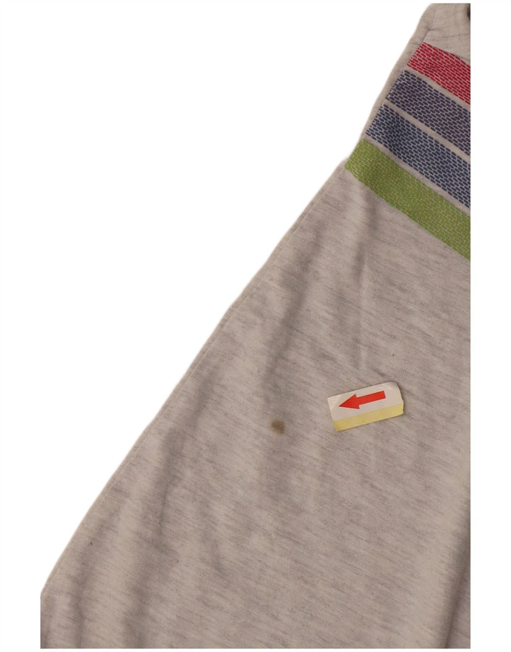 Tricou Superdry pentru femei Crop Graphic Top UK 12 Medium Gri cu dungi