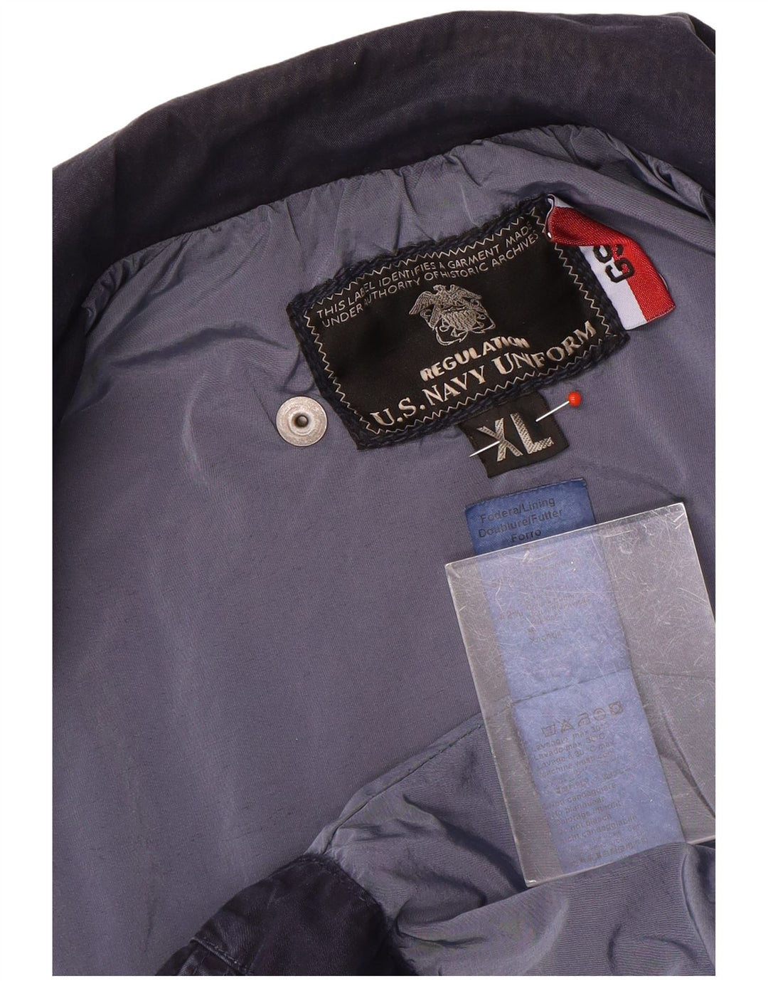 Jachetă vintage pentru bărbați, UK 42 XL, nailon bleumarin