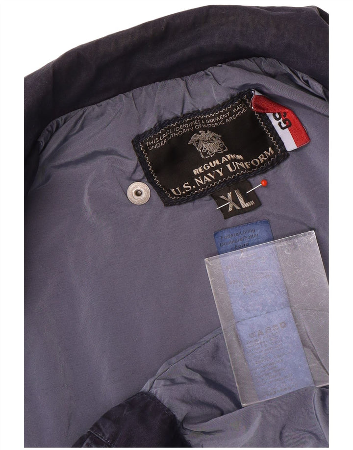 Jachetă vintage pentru bărbați, UK 42 XL, nailon bleumarin