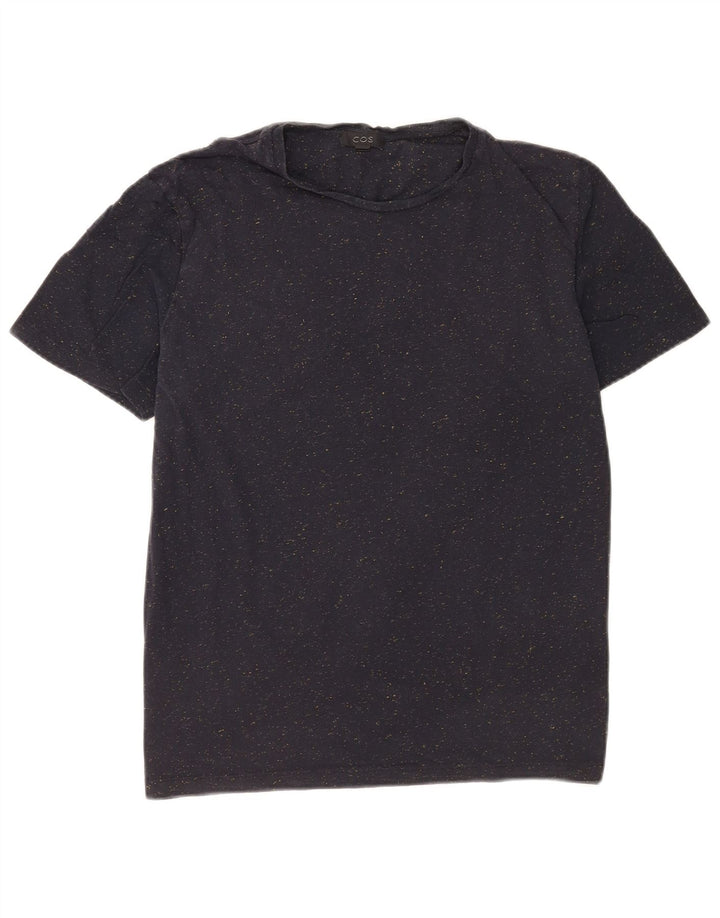 Tricou pentru bărbați Cos Top Mediu Bleumarin Bumbac cu pete