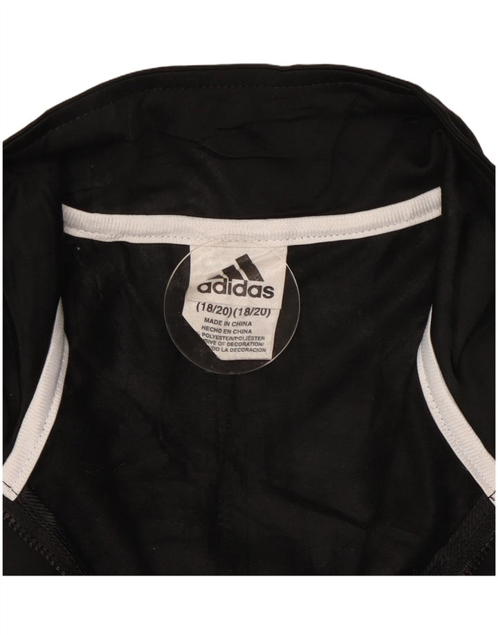 Jachetă de trening pentru băieți Adidas 13-14 ani, poliester negru