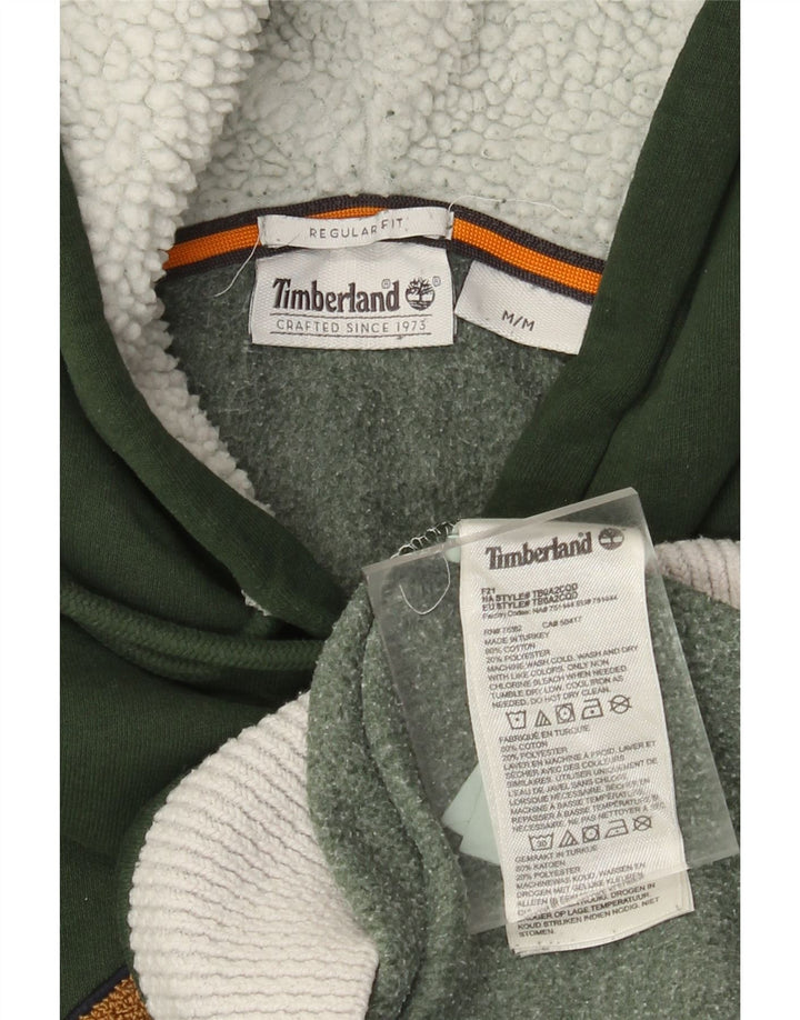 Jumper Timberland Graphic Regular Fit pentru bărbați, verde mediu, color block