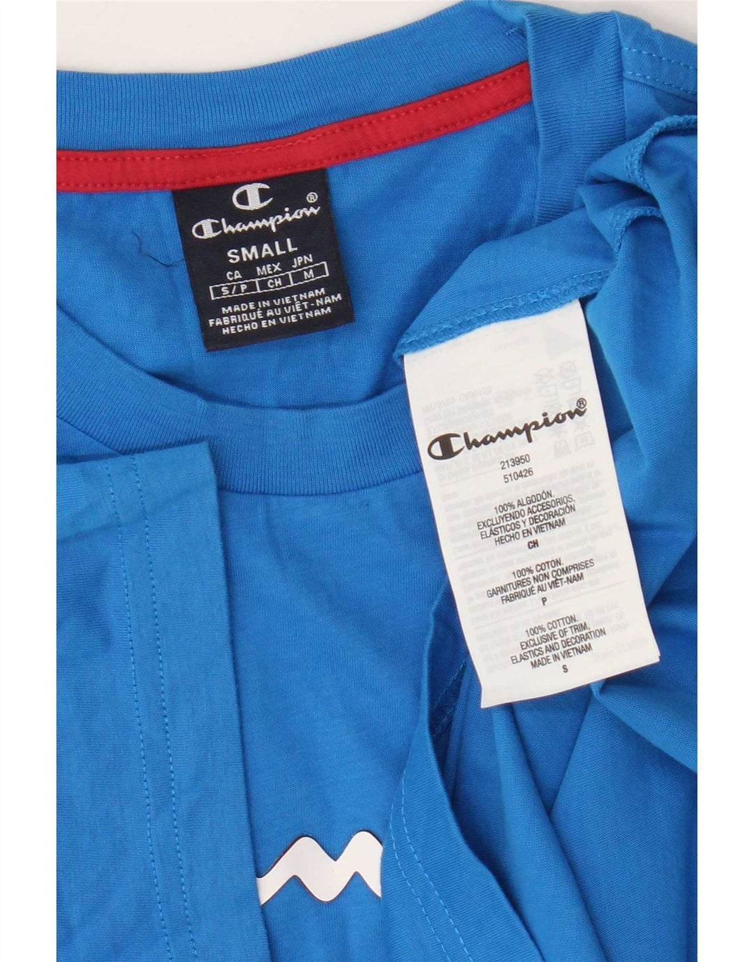 Tricou grafic pentru bărbați Champion Top mic, albastru, bumbac