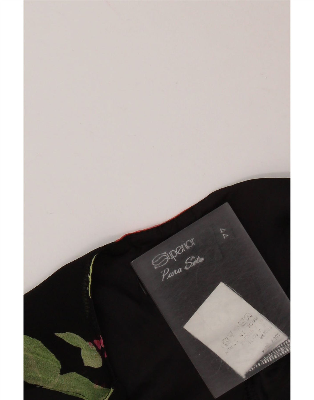 SUPERIOR Rochie pentru femei IT 44 Medium Black Floral Silk