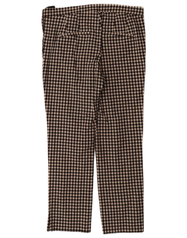 Pantaloni casual slim Trafaluc pentru femei Zara Mediu L28 L28 Negru Gingham