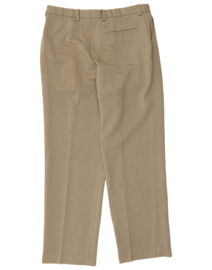 Marks & Spencer Pantaloni drepți pentru bărbați L34 L31 poliester bej