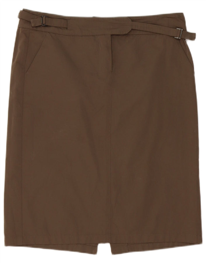 Fusta dreaptă pentru femei Max Mara UK 12 Medium W34 Maro Poliester