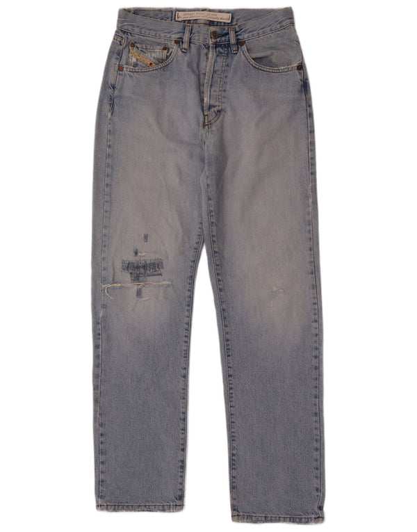 Blugi Distressed drepte pentru bărbați Diesel W32 L32 Bumbac albastru