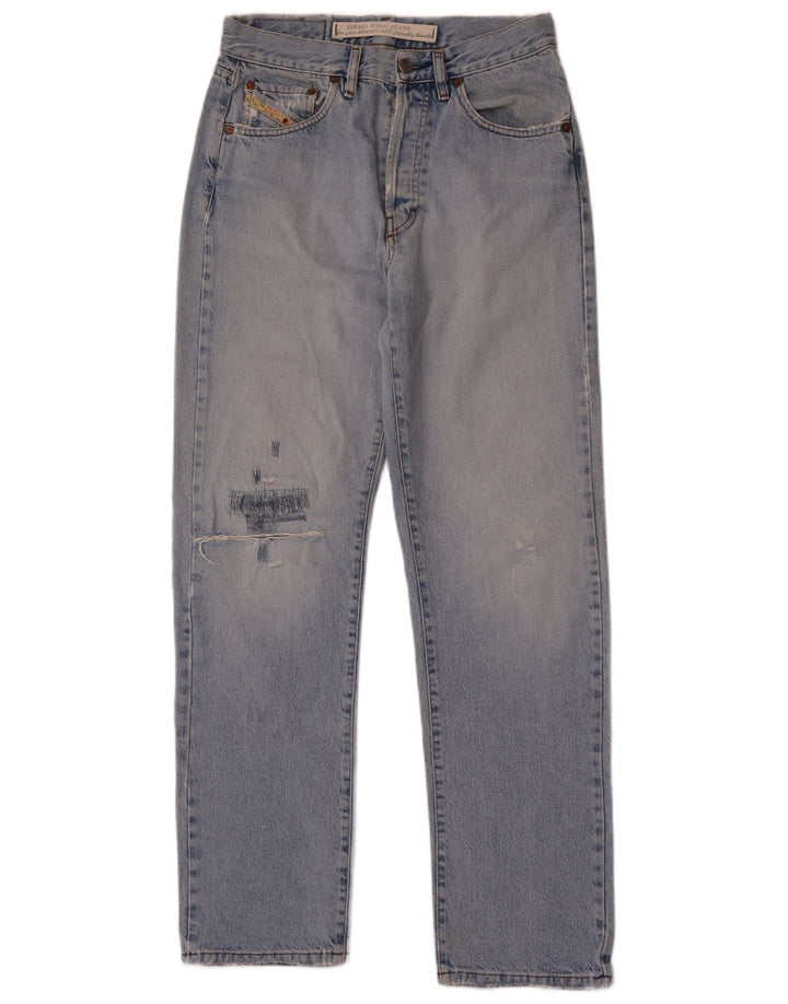 Blugi Distressed drepte pentru bărbați Diesel W32 L32 Bumbac albastru