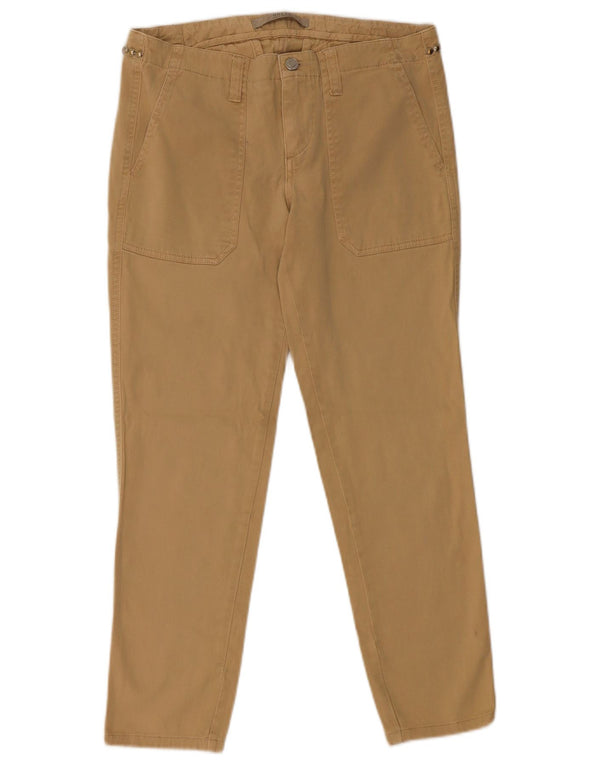 Pantaloni chino slim pentru femei Guess L26 L26 bumbac bej