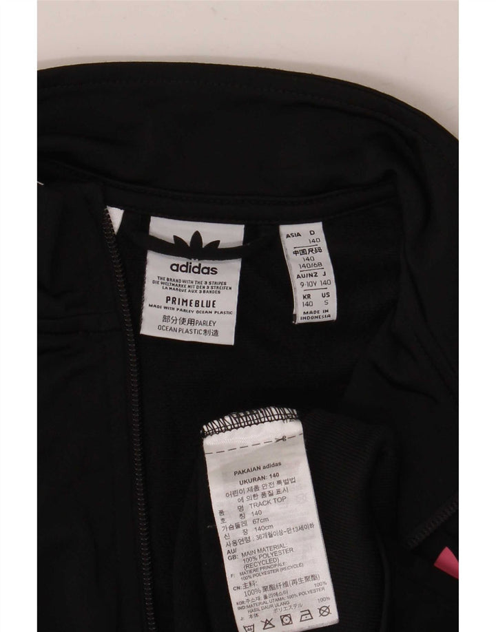 Jachetă de trening pentru băieți Adidas 9-10 ani poliester negru
