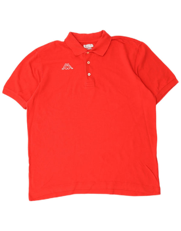 Cămașă polo pentru bărbați Kappa XL bumbac roșu