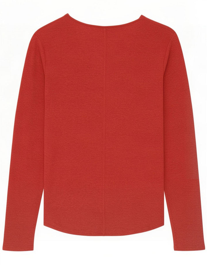 Massimo Dutti Top pentru femei cu mânecă lungă UK 10 Small Red