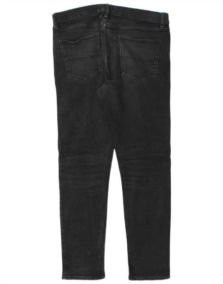 Blugi slim pentru bărbați Marks & Spencer W36 L33 bumbac negru