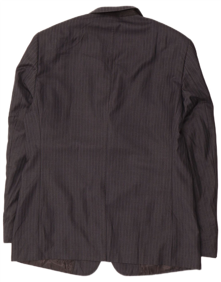 Costum pentru bărbați Giorgio Santi, 3 nasturi, 2 piese, IT 52 XL W34 L33, cu dungi negre