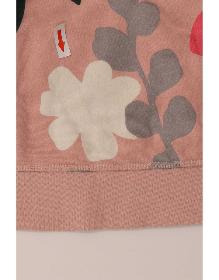 Hanorac Boden pentru damă, cu formă regulată, pulover, bumbac floral, roz mediu