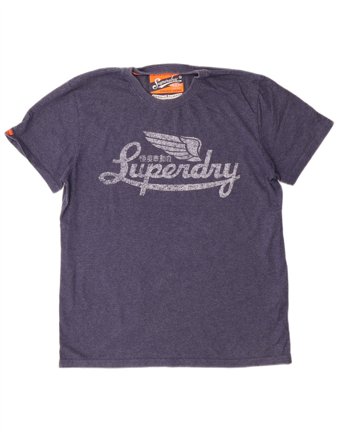 Tricou grafic Superdry pentru femei Top XL Bumbac bleumarin