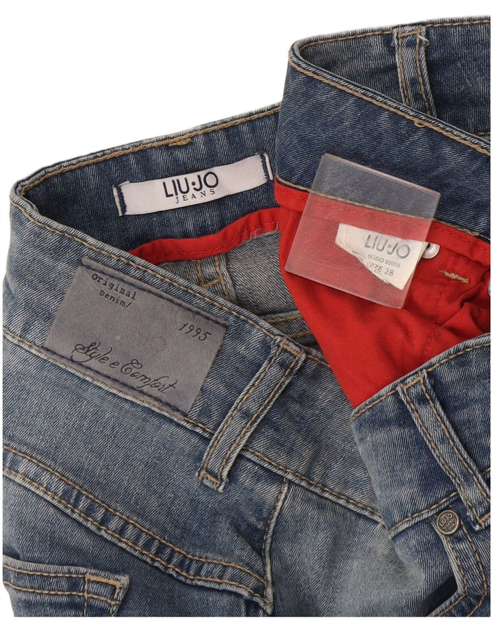 Blugi skinny pentru femei Liu Jo W28 L29 Albastru