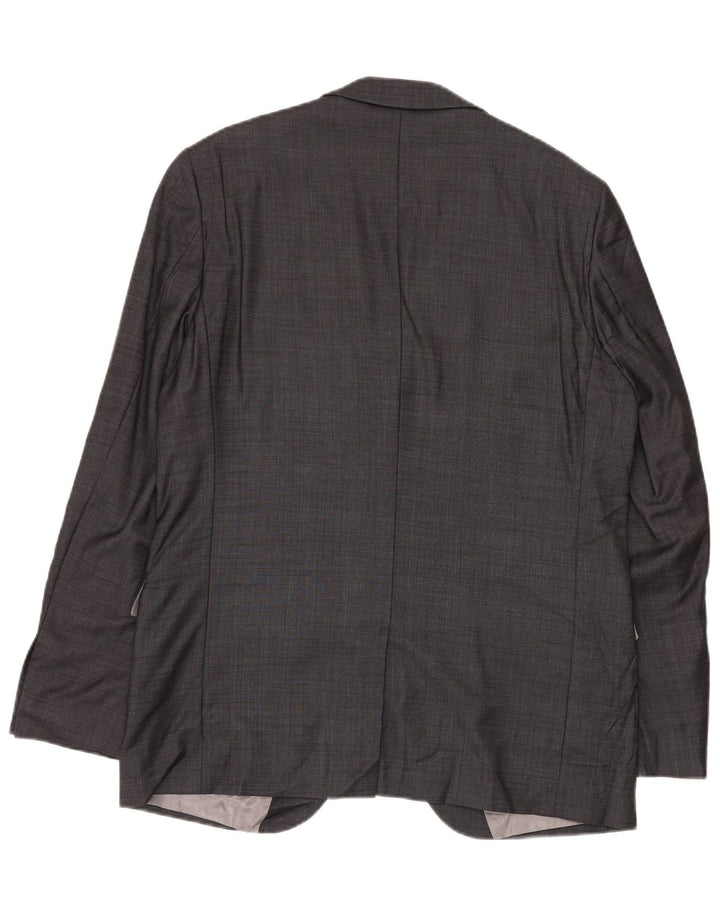 Jachetă pentru bărbați Dkny, cu 2 nasturi, cu ajustare clasică, UK 42 XL, lână gri