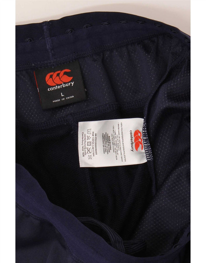 Pantaloni de trening IRFU pentru bărbați Canterbury Pantaloni de jogging mari, bleumarin, poliester