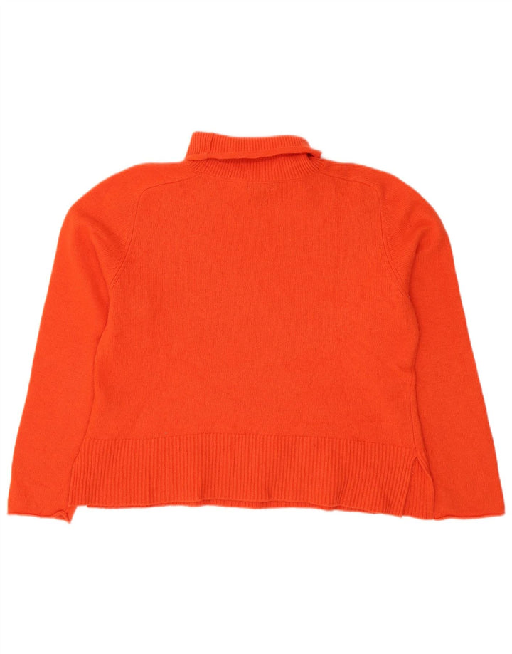 Pulover de damă Massimo Dutti cu gât rulat, mare, portocaliu, 16 UK