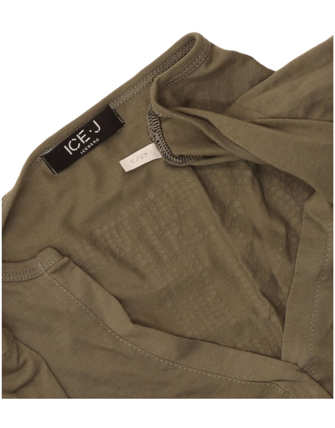 Top cu grafică pentru femei Iceberg cu mânecă lungă UK 10 Small Khaki