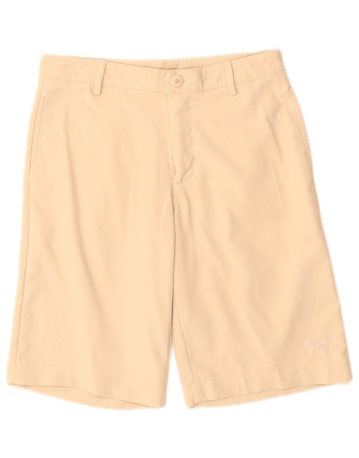 Pantaloni scurti Puma Boys Chino 11-12 Ani W28 Bej Poliester