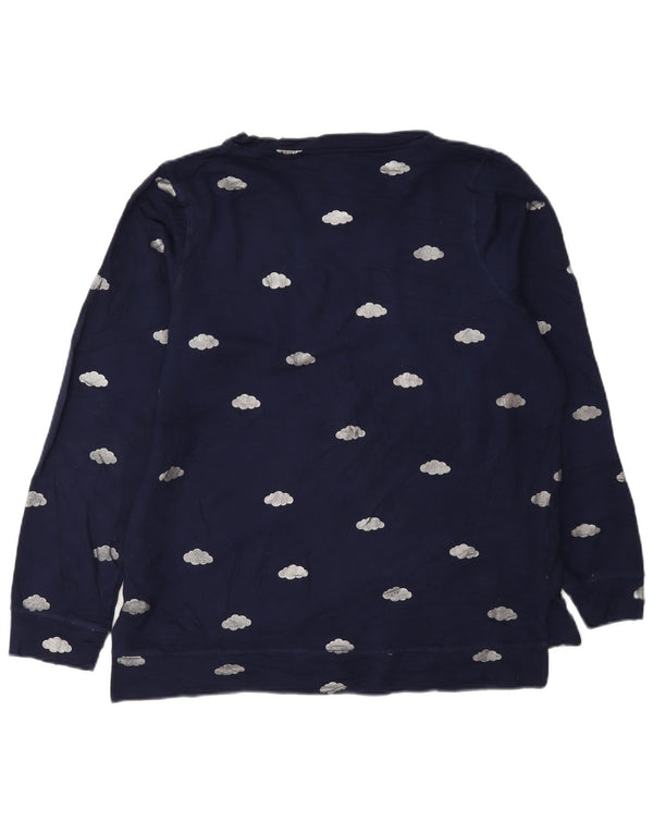 Pulover supradimensionat cu grafic Oasis pentru femei UK 10 Mic Bleumarin