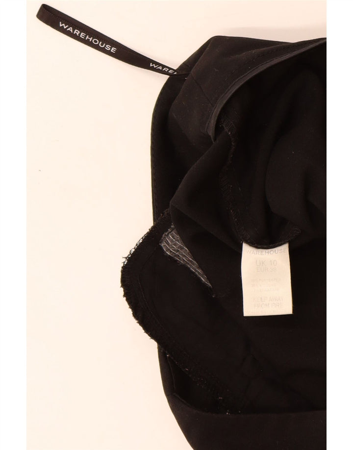 Pantaloni casual pentru femei Warehouse UK 10 Small W28 L30 Poliester negru