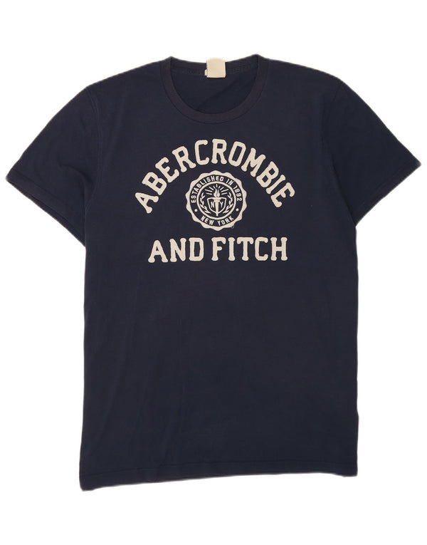 Tricou Abercrombie & Fitch pentru bărbați Muscle Graphic Top 2XL Bumbac bleumarin