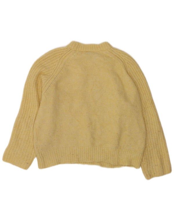 Pulover supradimensionat pentru femei Zara, cu gât turnut, UK 14, galben mediu