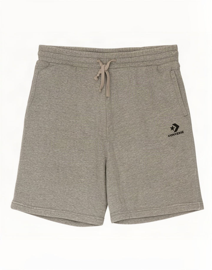 Pantaloni scurți sport Converse pentru bărbați, bumbac cu pete gri medii